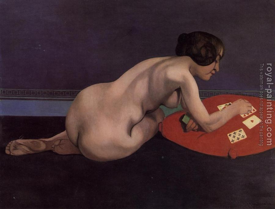 Felix Vallotton : Nude Playing Cards, Solitaire